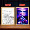 Light Painting Picture Frame Modern Landscape LED Night Light Room Decor Art Atmosphere Christmas Gifts Bedside Table Mood Lamp