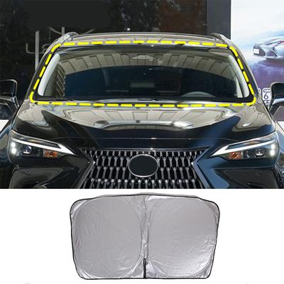 For Lexus NX 2022 Aluminum Foil Car Windshield Sunshades Sun Shade Covers Front Window Visors Car Trim Protection