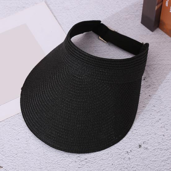 Summer Weave Sun Visor Adjustable Hat Wide Brim UV Protection Breathable