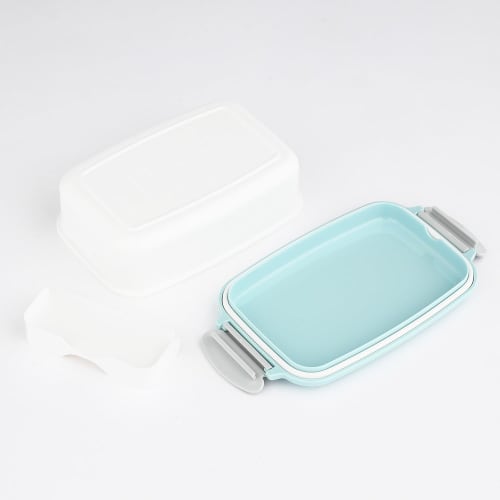 OSK PL-1R Bento Box, 500ml, Chiikawa Blue, Dishwasher Safe, Storage Container with Dividers, Microwave Safe, Made in Japan