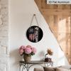 2D Flat Aluminum Wall Stickers in Various Sizes Independence Day Theme 250th Anniversary Design with Bald Eagle and Lightning Bolt and Torn Flag