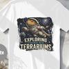 Exploring Strange New Terrariums Bearded Dragon Astronaut T Shirt, Funny Space Lizard Tee, Quirky Cosmic Reptile Top, Galaxy Beardie Tshirt