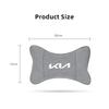 Car Seat Headrest Auto Suede Neck Pillow Support Pad For KIA K9 K5 RIO Sorento Ceed Sportage Carnival Stinger Niro Soul Optima