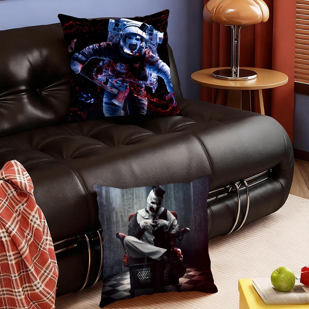Classic Film TTerrifier 4 Pillow Case Bedroom Sofa Living Room Backrest Decoration Square Cushion Nap Time