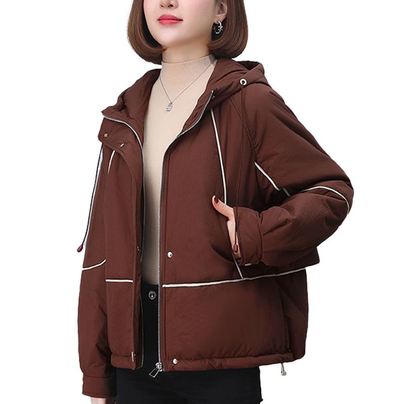 Women's Winter 2024 Hooded Cotton-Padded Casual Jacket – Loose Fit, Short, Thick, and Warm Fashion Coat