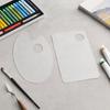 Lightweight Art Painting Palette Acrylic Paint Palette, Clear Artist Tray with Thumb Hole, Non-Stick Oil Portable Color Mixing for Acrylic,