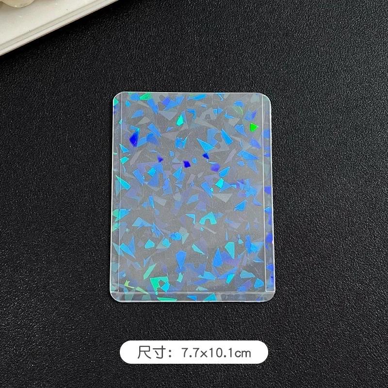 

10pcs/Pack B8 Hard Cover Star Heart Sleeves For Holo Postcards Top Load Films Photocard Game Cards Protector
