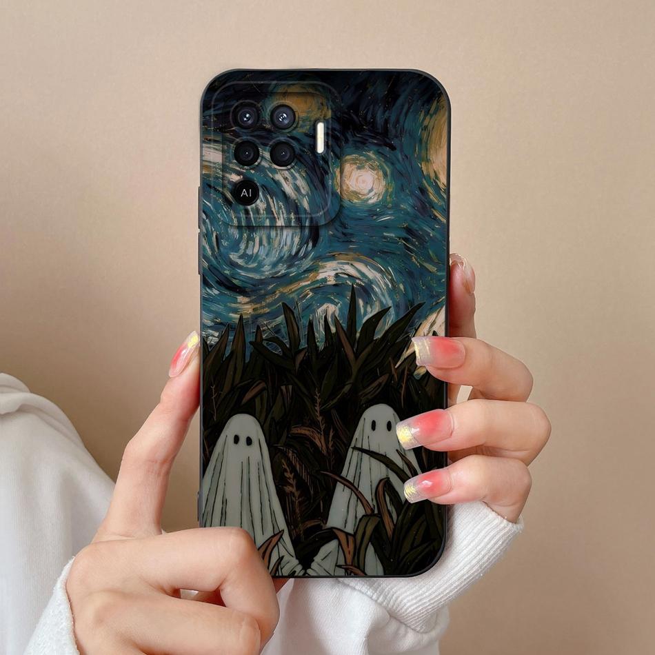 For Oppo Reno 5F 5 Lite 5Z 5K Case Cute Design Full Protection Phone Housing For Oppo Reno5 5G Soft Liquid Silicone Back Covers