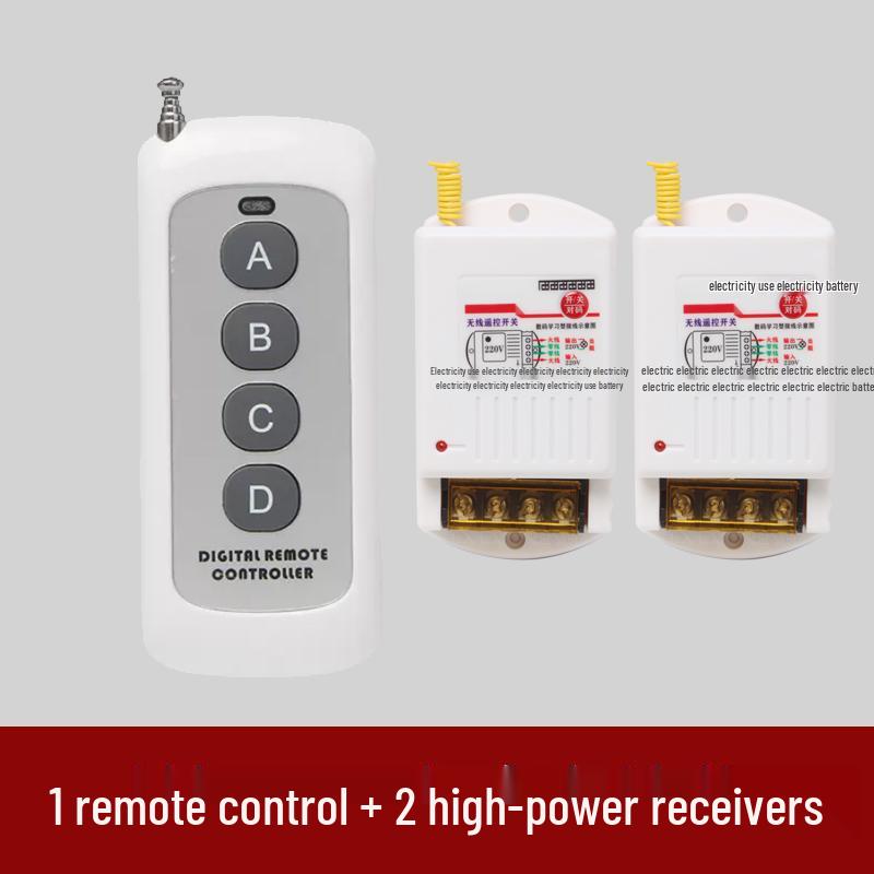 High-Power Submersible Pump with Smart Wireless Remote and Light Control, 220V Multi-Channel Wiring-Free Power Supply