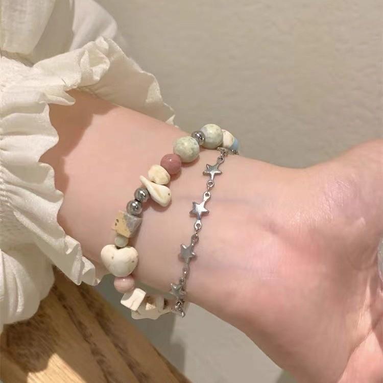 Fashionable Lightweight Star Stone Bracelet For Women Summer Trend 2024