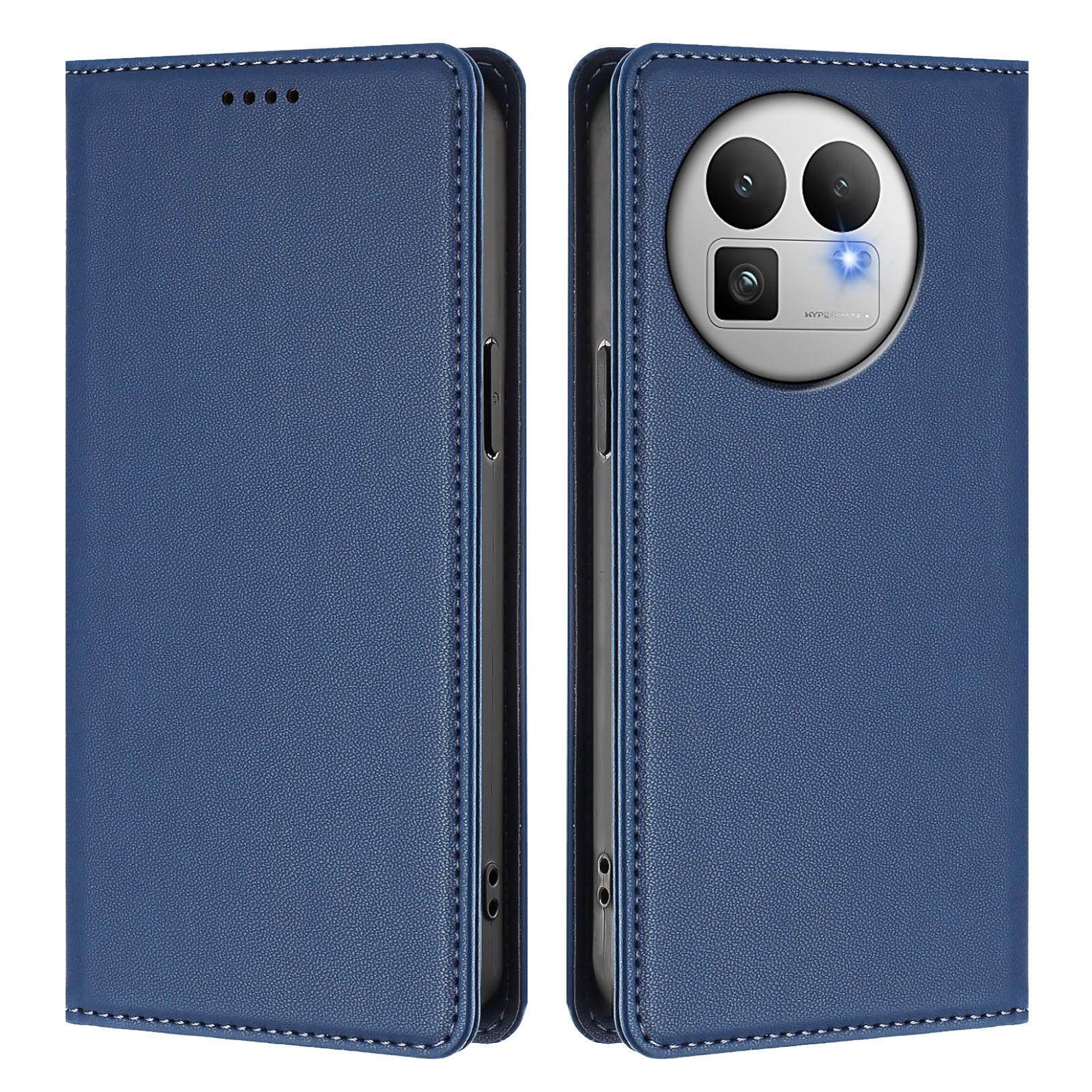 Кожаный чехол-кошелек для Realme GT 8 Pro 5G с магнитной застежкой и RFID-блокировкой