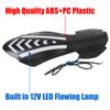 Protector Shield mit LED Lauflicht-Blinkern 1 Paar Motorrad Handprotektoren Motocross Lenkerschützer Wasserdicht Winddicht