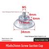 M4-M8 Transparente PVC-Saugnapf mit Gewindestange