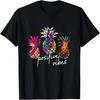 Positive Vibe Pineapple Transfer Day Infertility IVF Tie Dye T-Shirt
