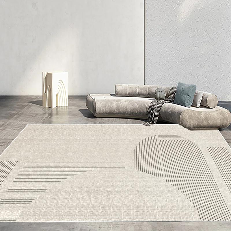Moderní Jednoduchý Velký Koberec pro Dekoraci Obývacího Pokoje Abstraktní Koberce Pohodlný Protiskluzový Ložnicový Koberec Pratelná Podložka pod Stůl