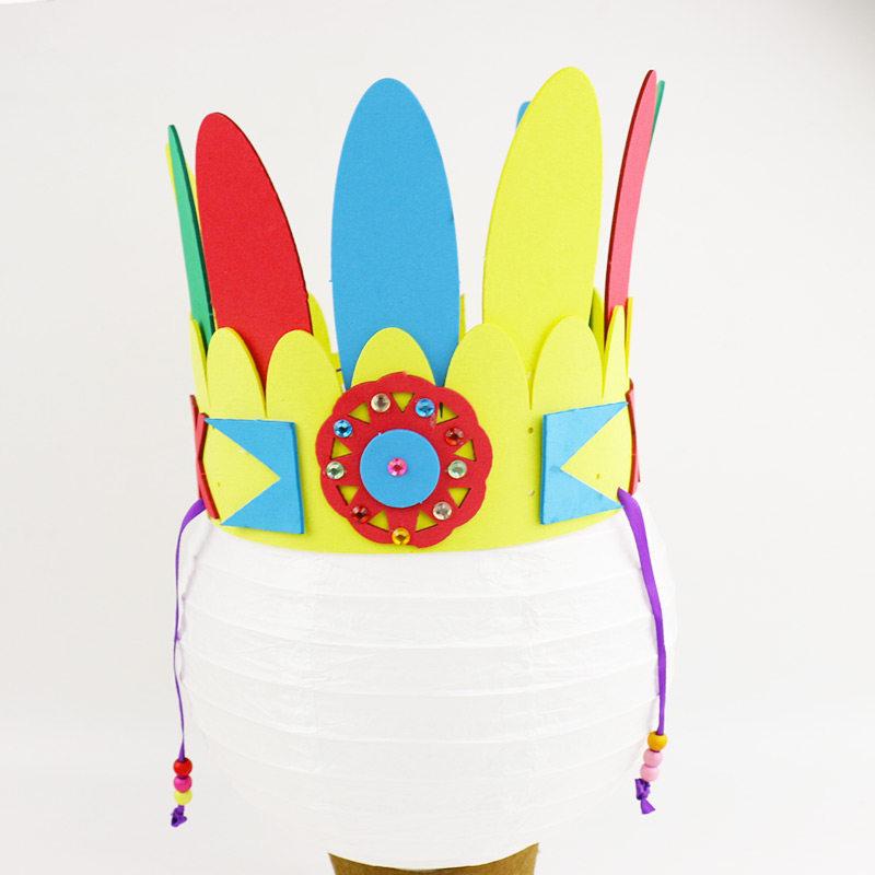 

Thanksgiving Kids DIY Feather Headdress Craft Kit
