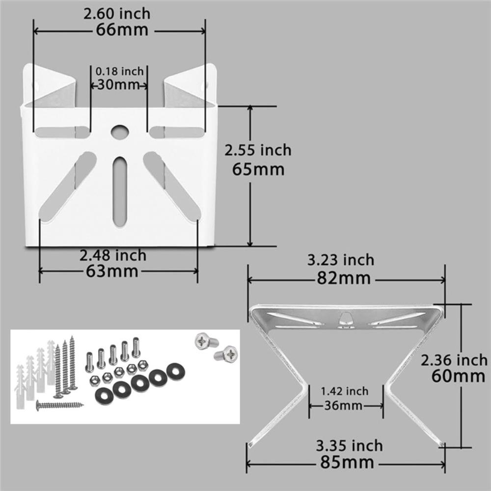 

Универсальный кронштейн для камеры высокой прочности Легкая установка Различные поверхности Угловой монтажный кронштейн Настенный Потолочный монтаж 8 inch белый