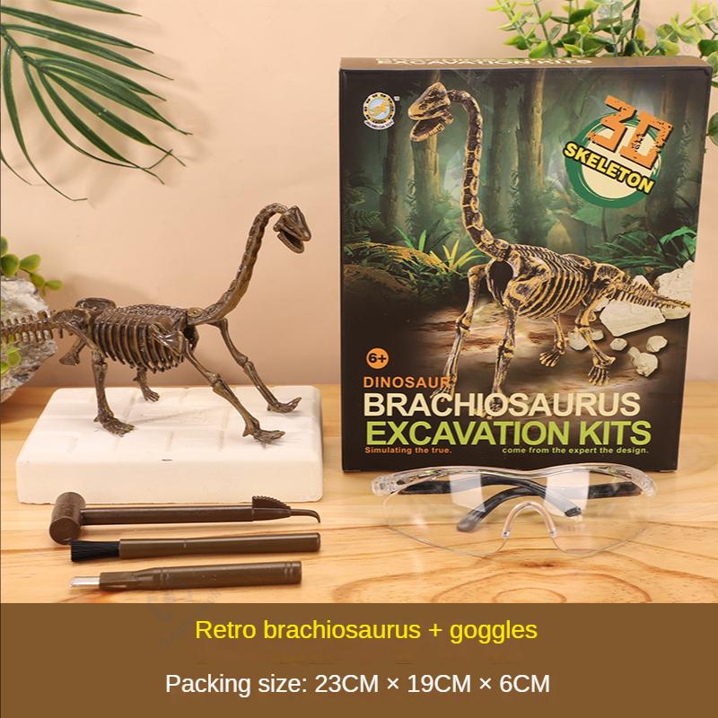 Jurassic Dinosaur Fossil excavation kits Education archeology Exquisite Toy Set Action Children Figure Education Gift BabyA9BC00