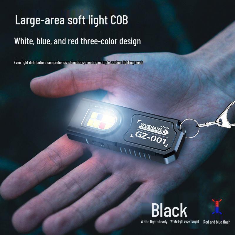 USB Rechargeable LED Flashlight with Power Display for Outdoor Camping