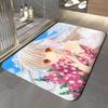 Animation C-Chobits Floor Mat Soft Flannel Entrance Door Mat Non Slip Absorbent Bathroom Bedroom Floor Rug