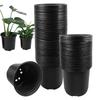 100pcs Seedling Pots With Drainage Holes 4inch Flower Pots ABS Nursery Pots Grow Container For Transplanting Cuttings Seedlings