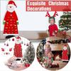 Christmas Countdown Calendar, Holiday Advent Santa Figures Kids Adults Christmas Gifts Hanging DIY Bags Tree Room Office Fireplace Funky