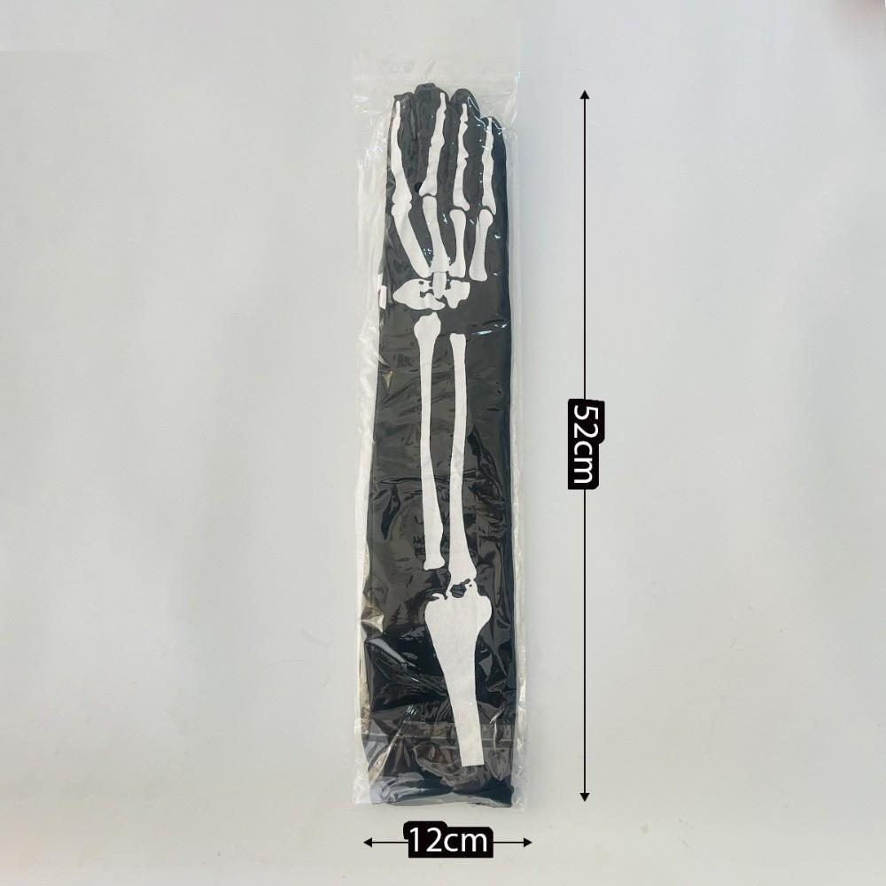 Full Finger Skull Gloves Elastic Cosplay Gloves High Quality Full Finger Costume Role Playing