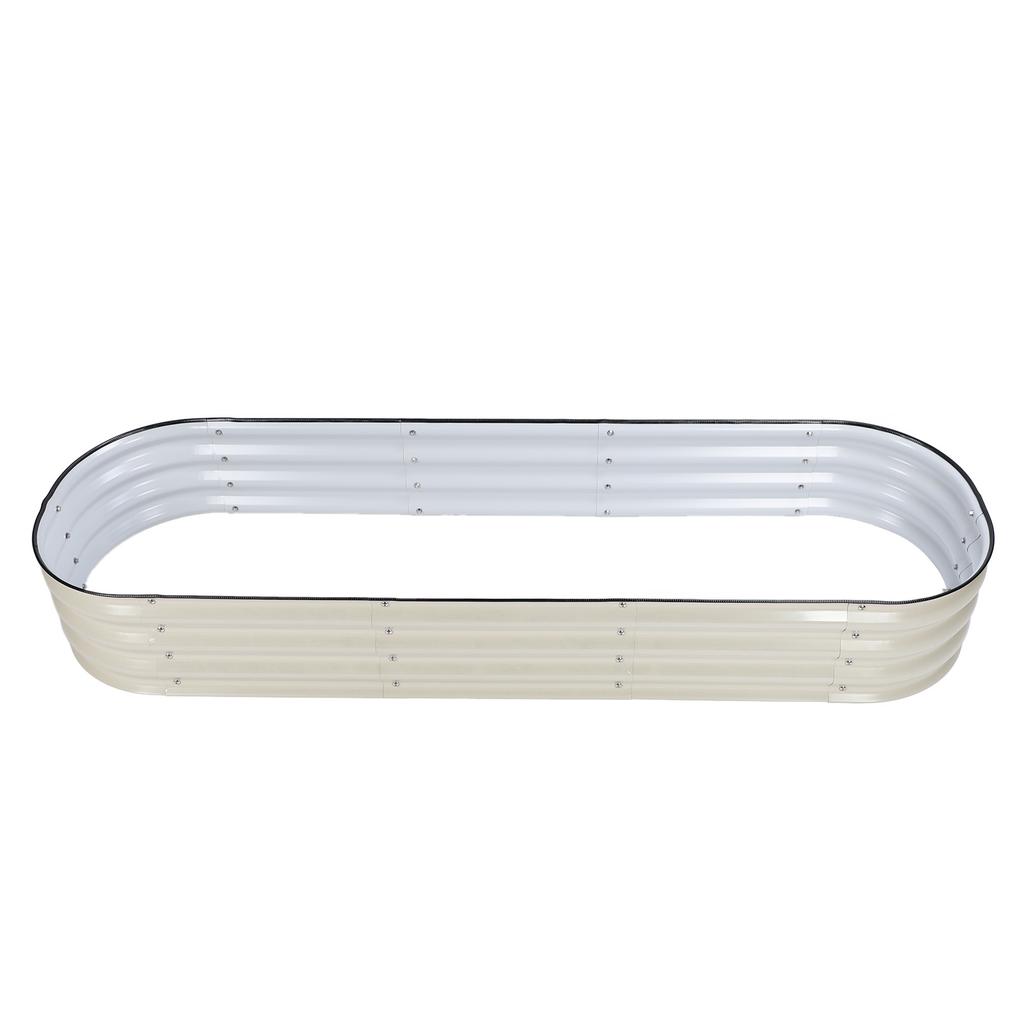 Raised Garden Bed Kit   Stylish Metal Raised Planter Bed with Installation Parts for Vegetables Flowers Ground Planter Box