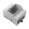 Raspberry Pi 4B ABS Rail Mount Case with Fan & Transparent Top