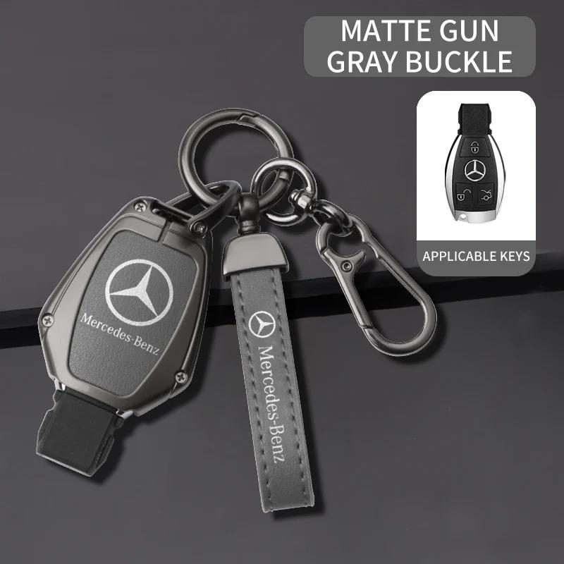 AABHZ1 Car Key Case Cover Shell Fob Accessories For Mercedes Benz W204 W463 W176 W251 W205 A200 A260 A C R G Class GLA CLA GLK GLC CLS