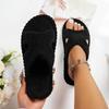 Eleganti Pantofole a Righe da Donna - Tessuto Morbido e Confortevole con Suola in Gomma per Tutte le Stagioni