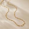 K Gold Plated Copper Devil Eye Heart Clavicle Chain Fashion Necklace For Women