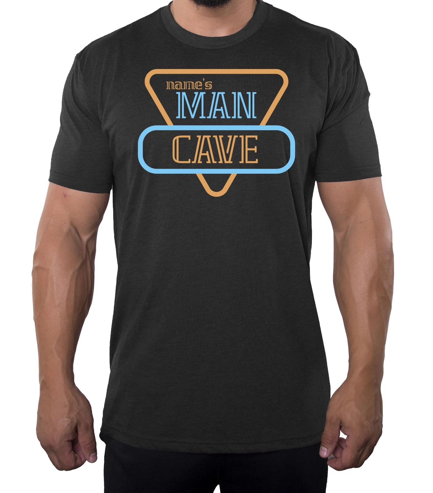 Custom Men s Man Cave shirts, Personalized Men s T-Shirts, Pop Culture shirts L