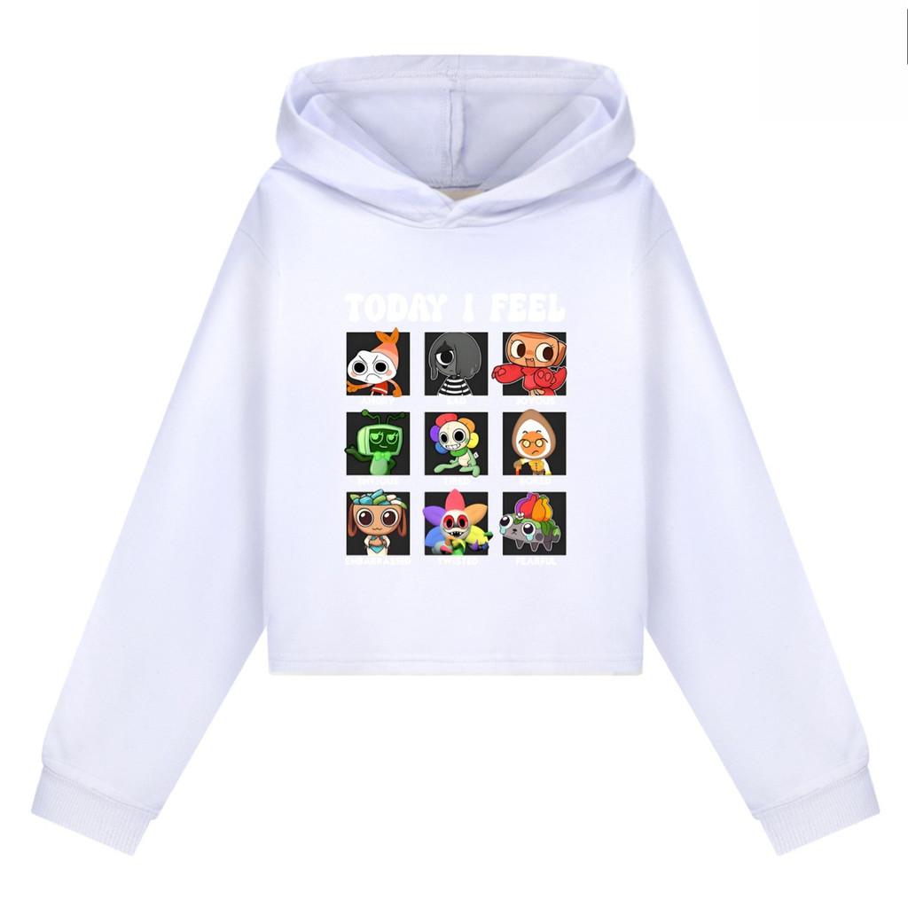 5405 Barn Flickor Dandy World Tryckta Ytterkläder Långa Ärmar Huvtröjor