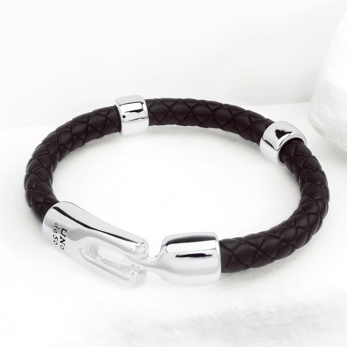 Spain UNOde50 Leather Rope Bracelet - Simple, Modern Style Jewelry