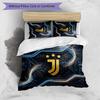 Set Biancheria da Letto 3 Pezzi con Stampa Pattern Juventus FC Morbido Delicato sulla Pelle Lavabile Copripiumino e Federe Set Stagione Unica Camera da Letto
