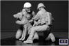 Master Box 1/35 Scale Plastic Model Kit (4 Modern American Soldiers + Dog) Middle East Military Working Dog Rescue (MB35181)