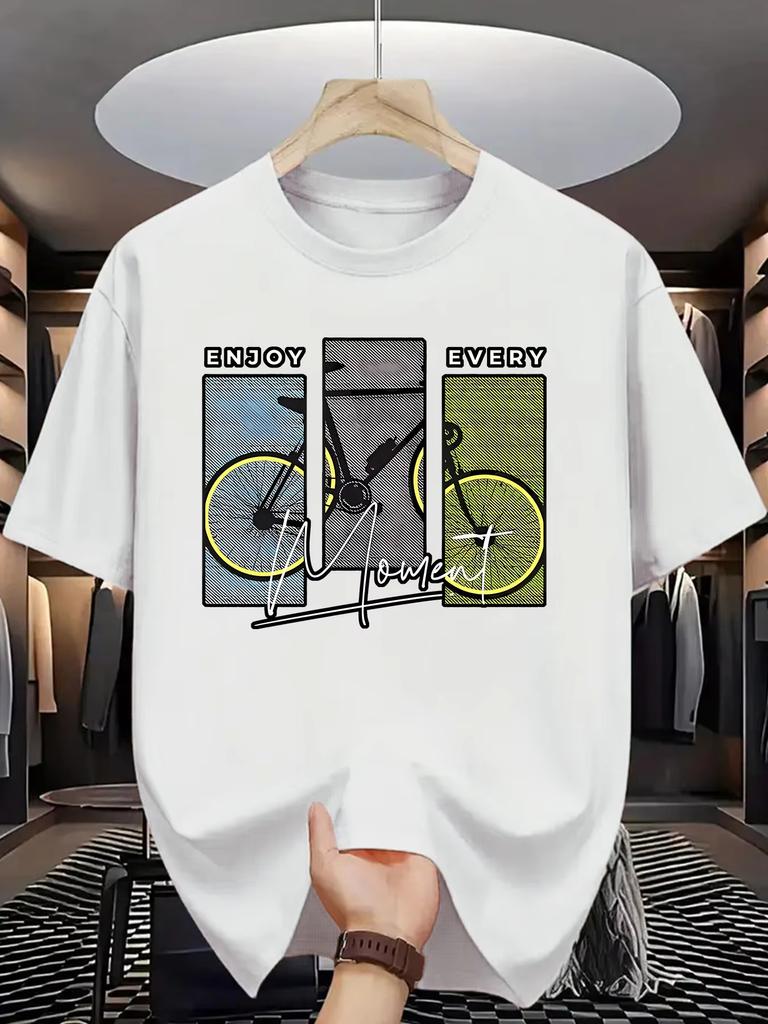 Summer Cotton Casual Loose Geometric Pattern Printed Comfortable Sports RoundNeck ShortSleeved TShirt Fashion Trend