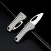 7Cr Steel Sharp Mini Folding Knife Titanium Alloy Portable Pocket Knife Utility Zipper Knife EDC Emergency Unpacking Tool