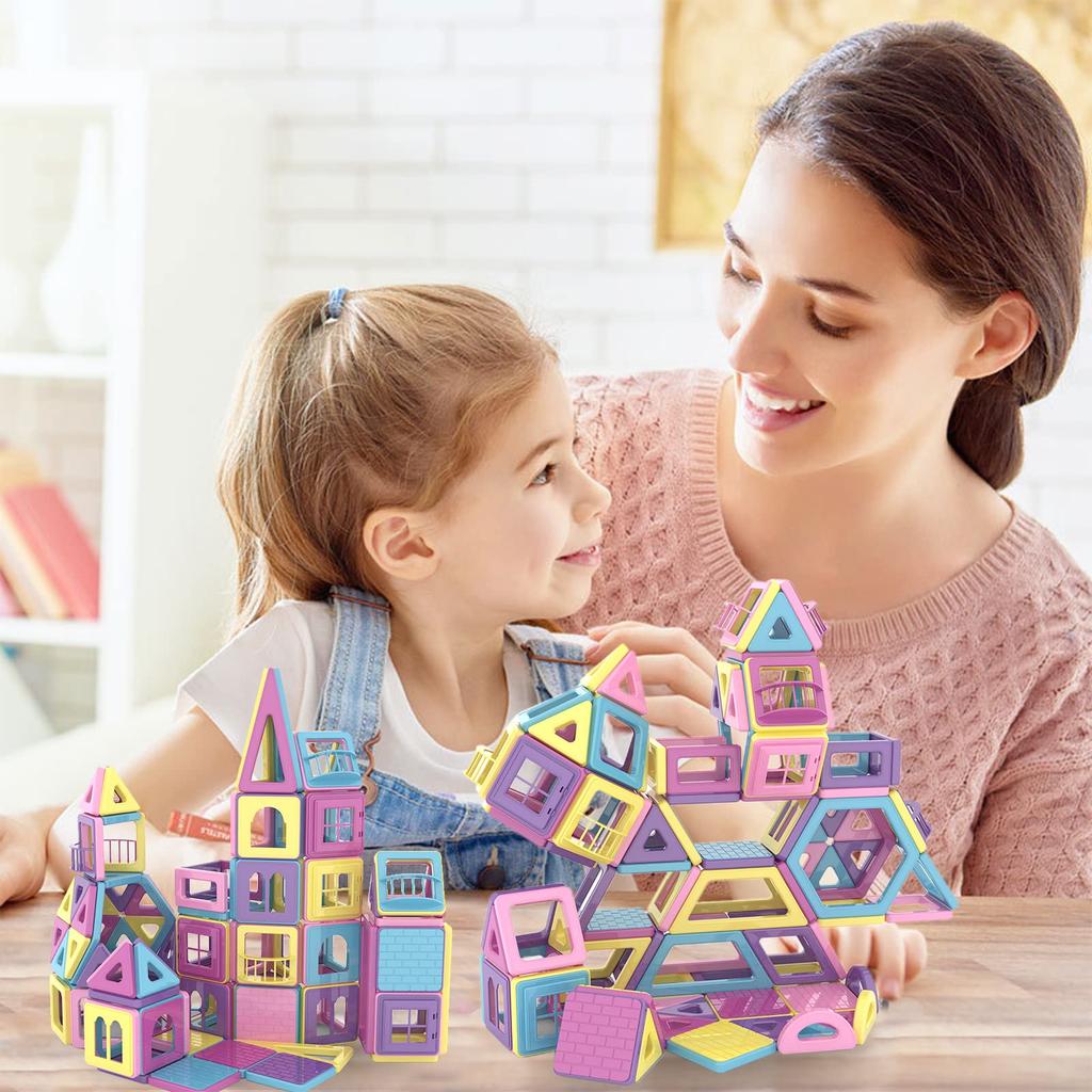 POSO Magnetic Magnetic Toys for Girls and Educational Macaron Building 3D Educational Building Blocks for Boys and Birthday Magnetic 3D Puzzle Model