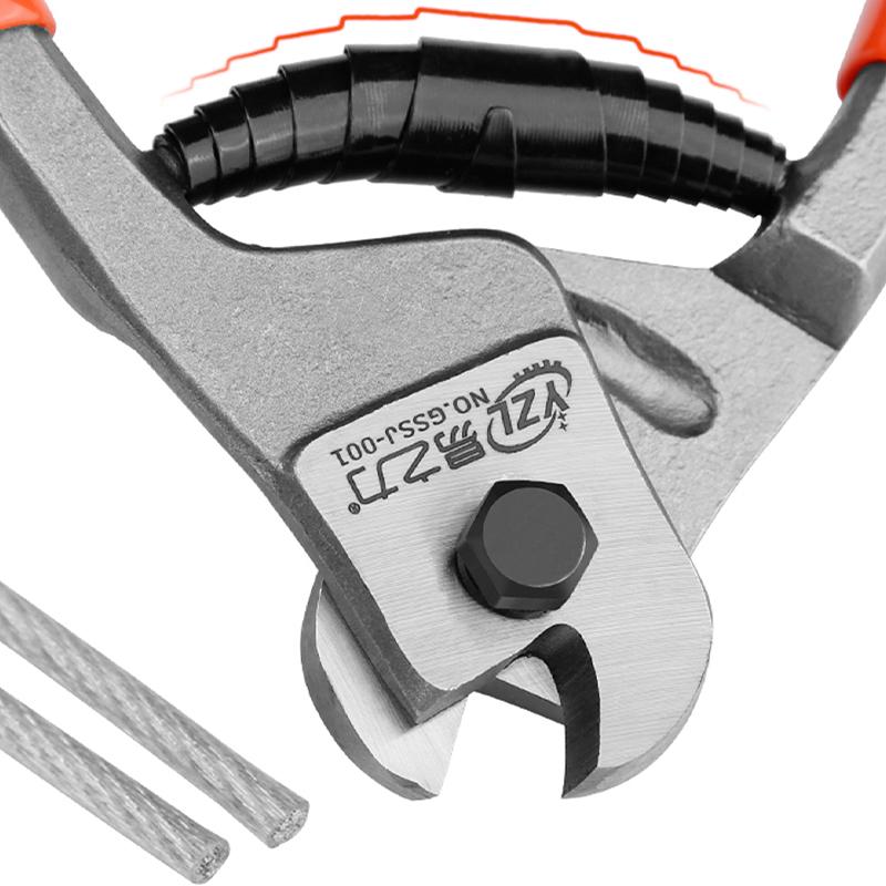 Multifunktionale 8-Zoll-Seilschere Stahlseilzange Kabelschneider Drahtschneide-Handwerkzeuge für Profis