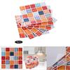 6Pcs Mosaic Self adhesive Wall Tile Sticker Kitchen Oil proof Stickers Bathroom Decor(FX705)