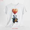 Cute Panda Turtle T Shirt Funny Sweet Balloon Comic Top For Lovers Vintage  Graphic Versatile Stretched Streetwear Soft