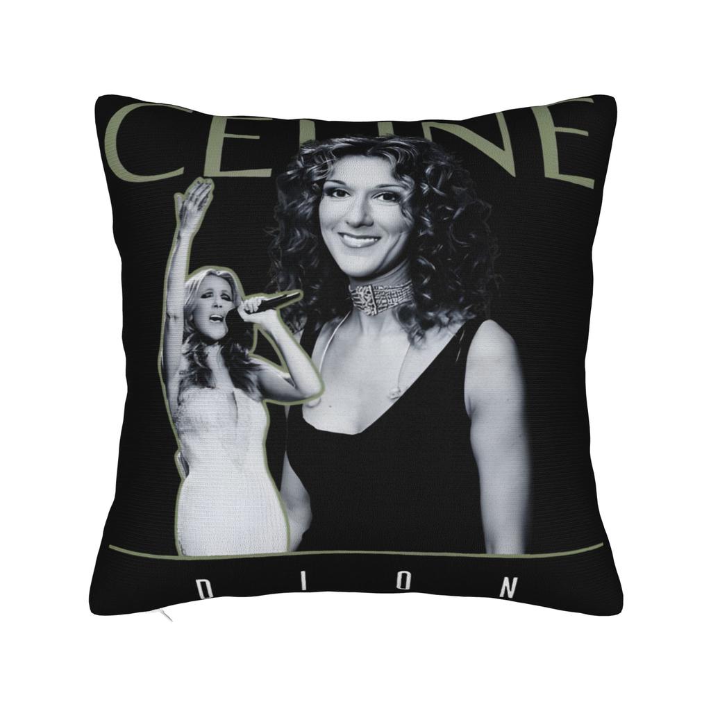 Celine Dion Canadian Recording Artist Pillowcases Kawaii Pillow Case For Living Room Bed Chair Soft Pillow Cover