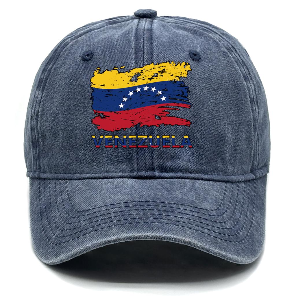 Venezuela Flag Sun Protect Hat Adjustable Strap Solid Color Cotton Outdoor Casual Baseball Cap Unisex Summer Hat Breathable