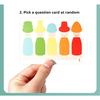 Color Sorting Toys Montessoris Wooden Early Learning Toys Fine Motor Skills Puppet Hat Face Match Creative Stacking Toys For Kid