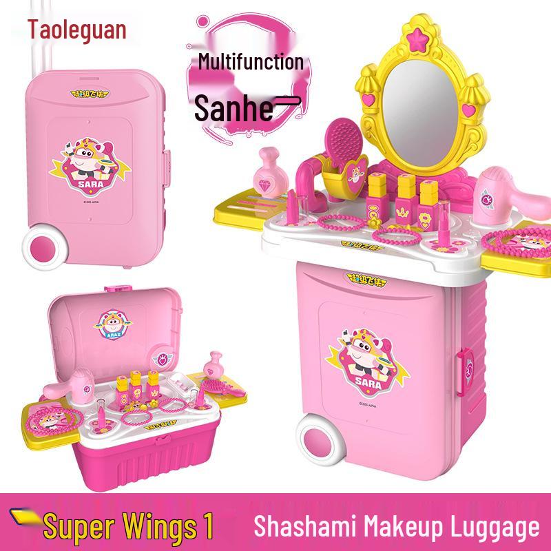 Super Wings Princess Sasa Makeup Suitcase Playset for Girls