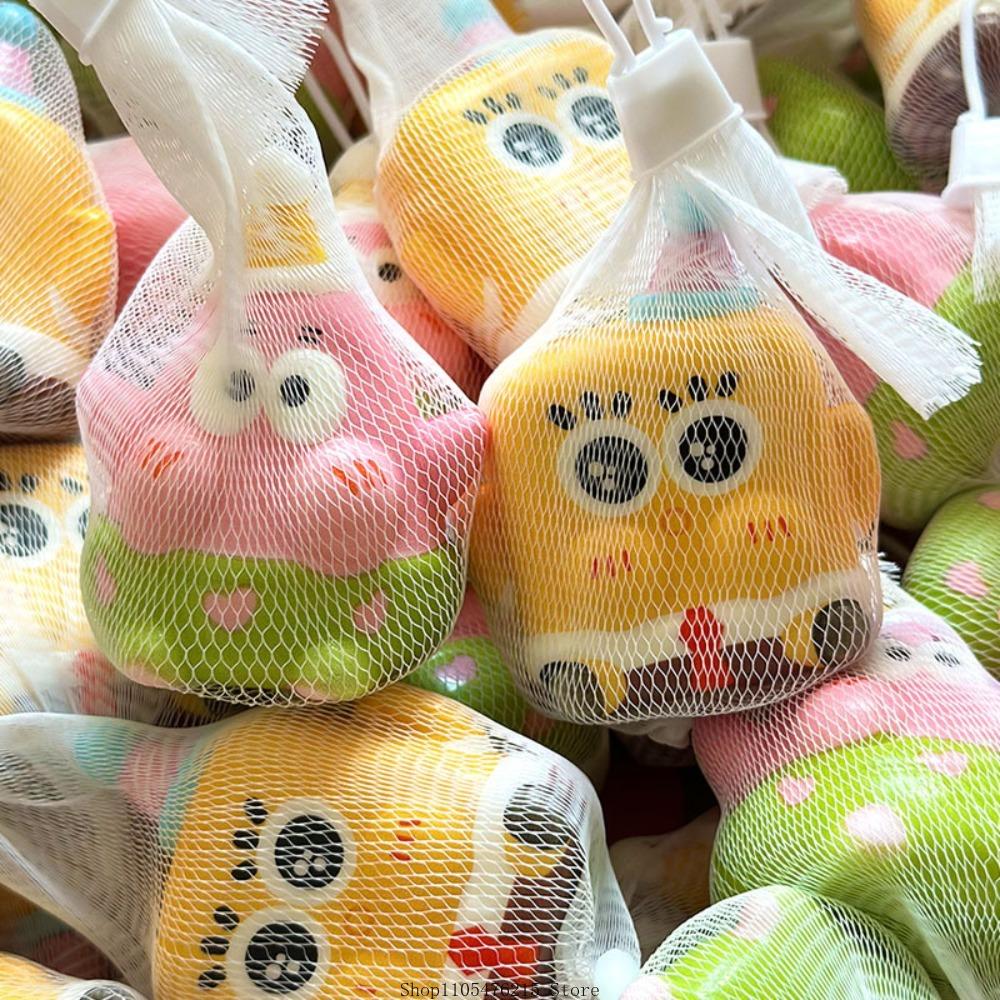 SpongeBob SquarePants Cute Pinch Music Slow Rebound Stress Relieving Toy SpongeBob Cartoon Pendant Small Gift Random