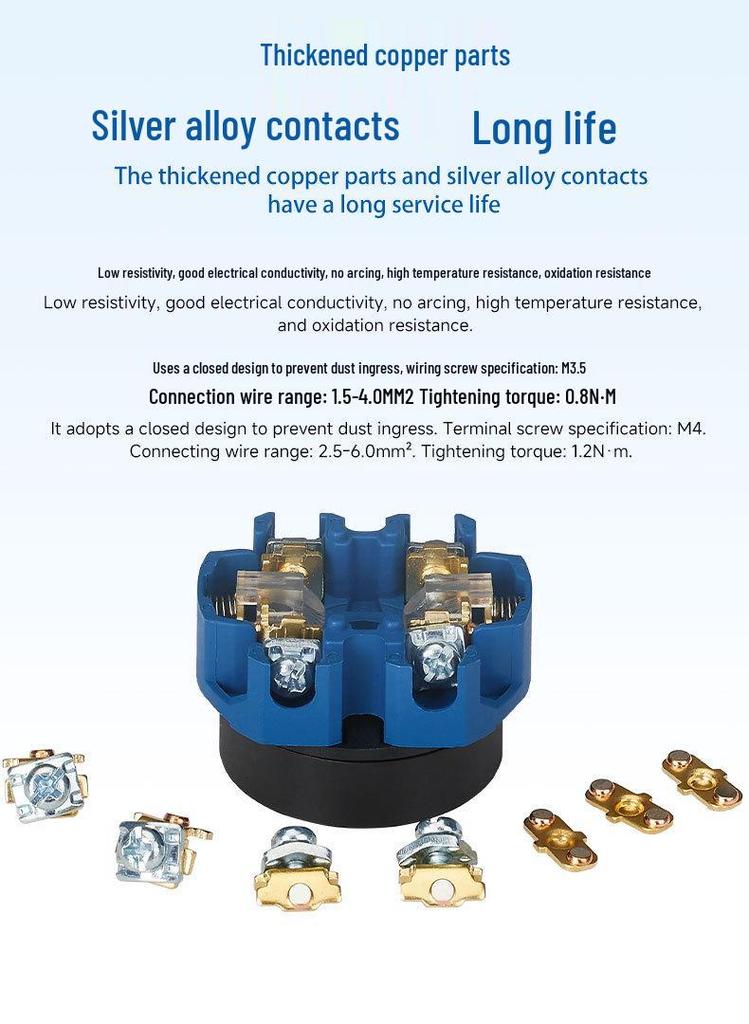 Zhuo Chao SZW26-25/D303.3 Universal Rotary Switch - Two-Open, One-Close, Three-Speed, Three-Section