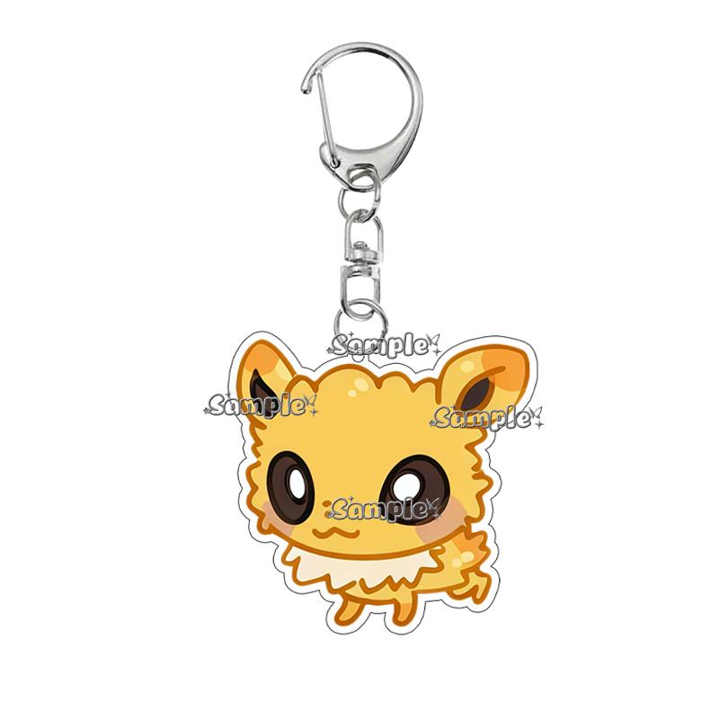 Cartoon Anime Umbreon Sylveon Jolteon Eevee Cute Acrylic Keychain Bag Charm Backpack Pendant Jewelry Ornaments Key Ring Gifts